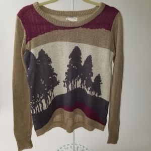 Billabong brown High/Low Acrylic Sweater S/P